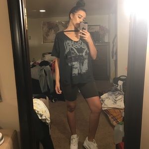 TopShop Choker Cut Out Graphic Tee